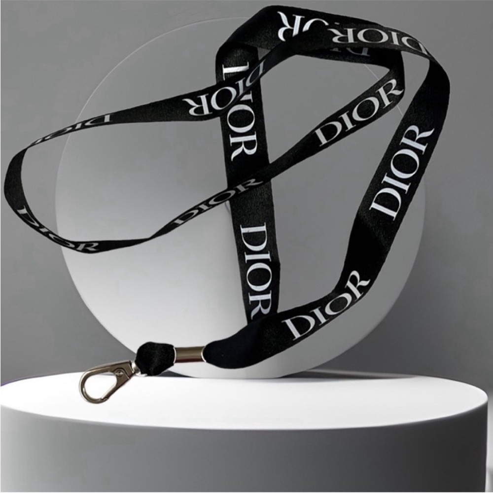 DIOR LOGO LANYARD KEYCHAIN